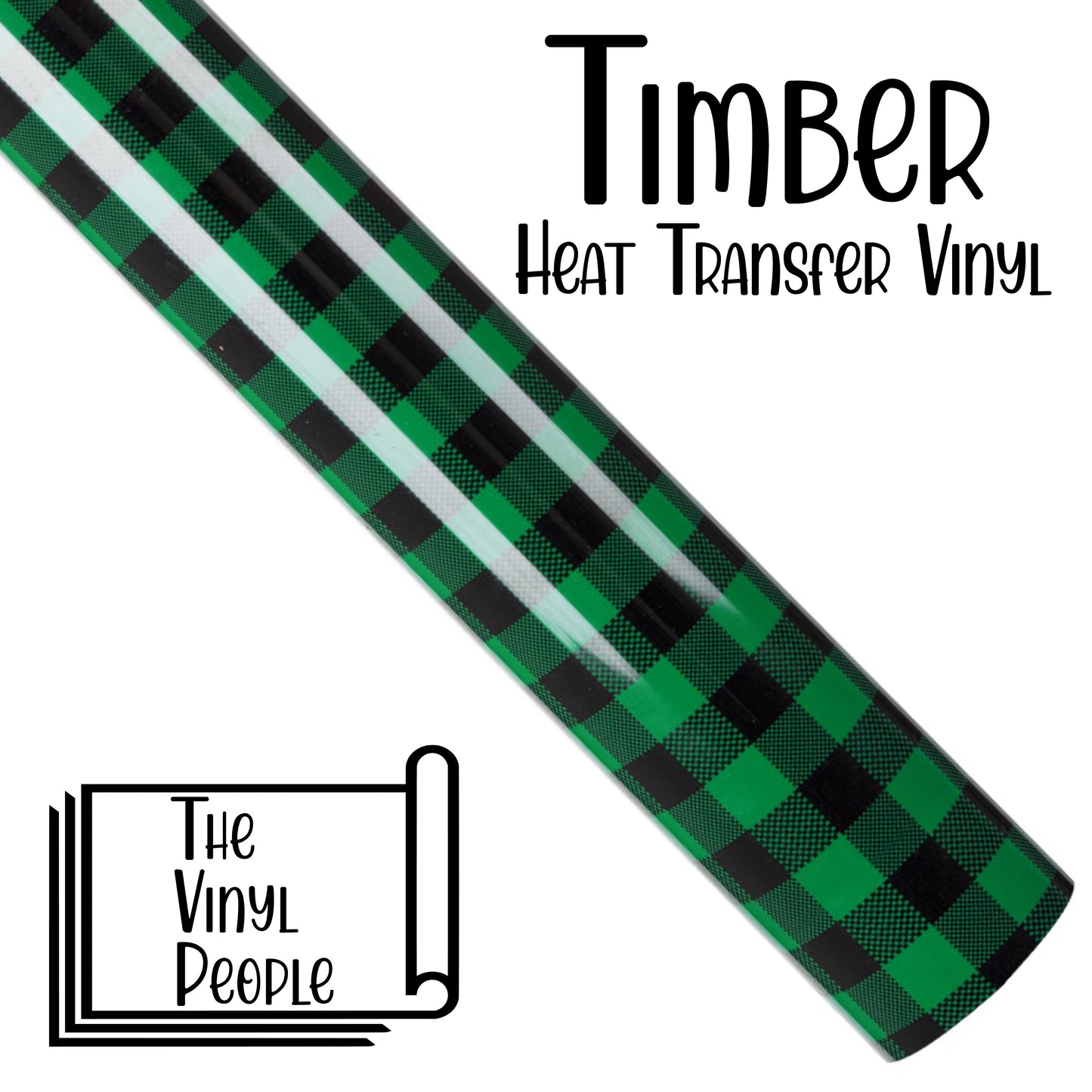 Timber - Green Buffalo Plaid HTV (10" width)