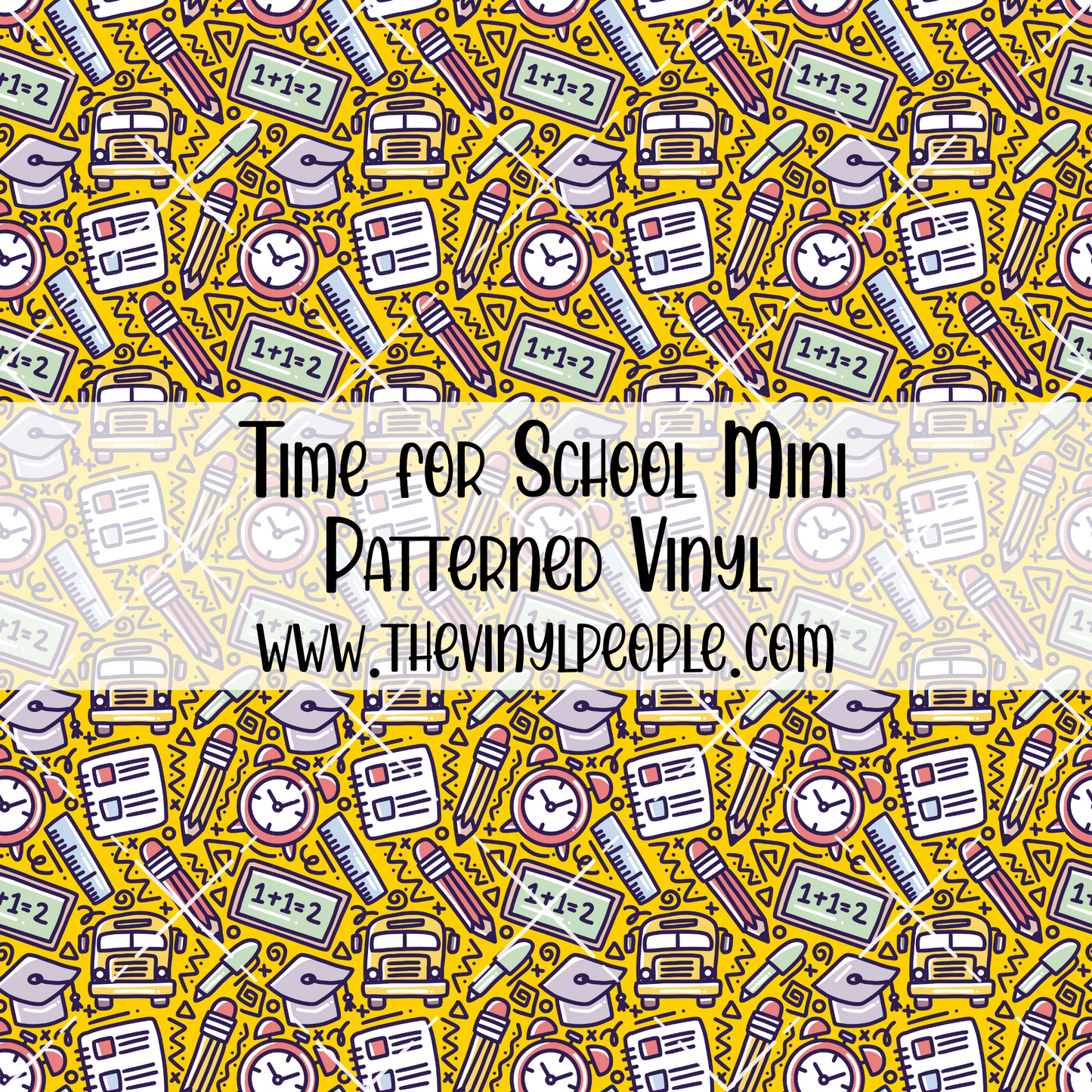 Time for School Patterned Vinyl