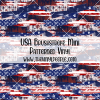 USA Brushstroke Patterned Vinyl