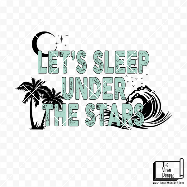 Under the Stars Tropical Vinyl Decal