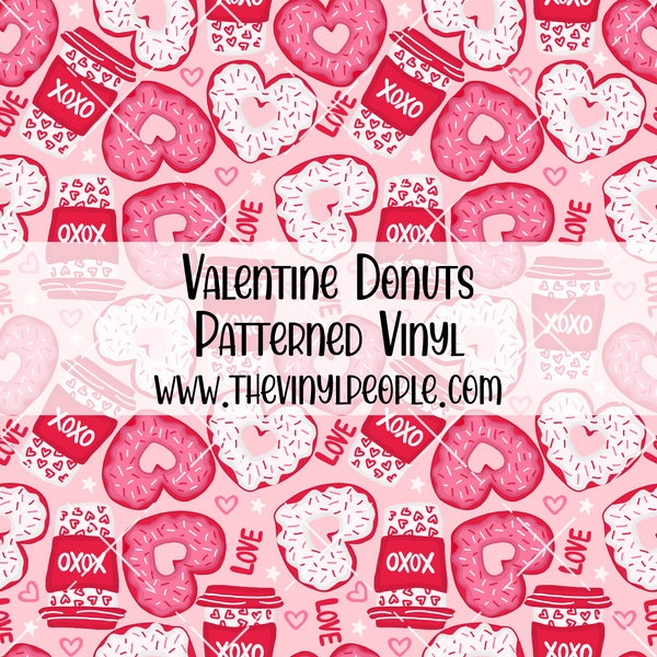 Valentine Donuts Patterned Vinyl