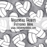 Volleyball Hearts Patterned Vinyl