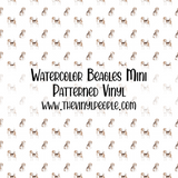 Watercolor Beagles Patterned Vinyl