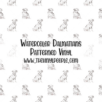 Watercolor Dalmatians Patterned Vinyl