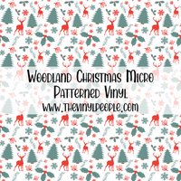 Woodland Christmas Patterned Vinyl
