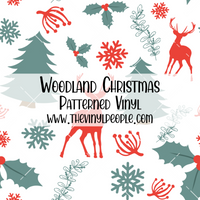 Woodland Christmas Patterned Vinyl