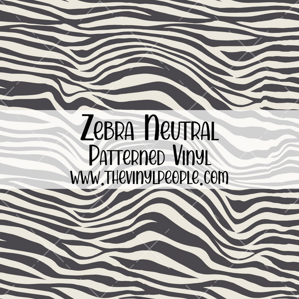 Zebra Neutral Patterned Vinyl