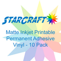 StarCraft Matte Inkjet Printable Permanent Adhesive Vinyl